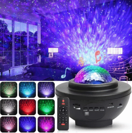 Projecteur Galaxie 3D Laser Bluetooth + haut-parleur USB